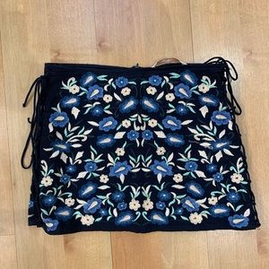Zara Embroidered Mini Skirt